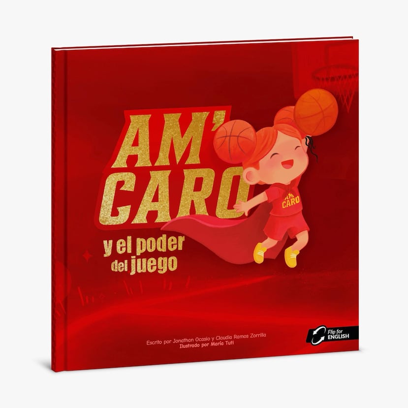 El libro infantil "Am' Caro y el poder del juego" cuenta con unas 40 páginas y tiene un formato bilingüe.