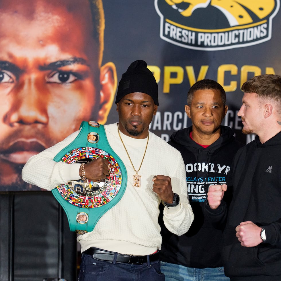 Subriel Matias (left) will face Dalton Smith (third from left) in New York.