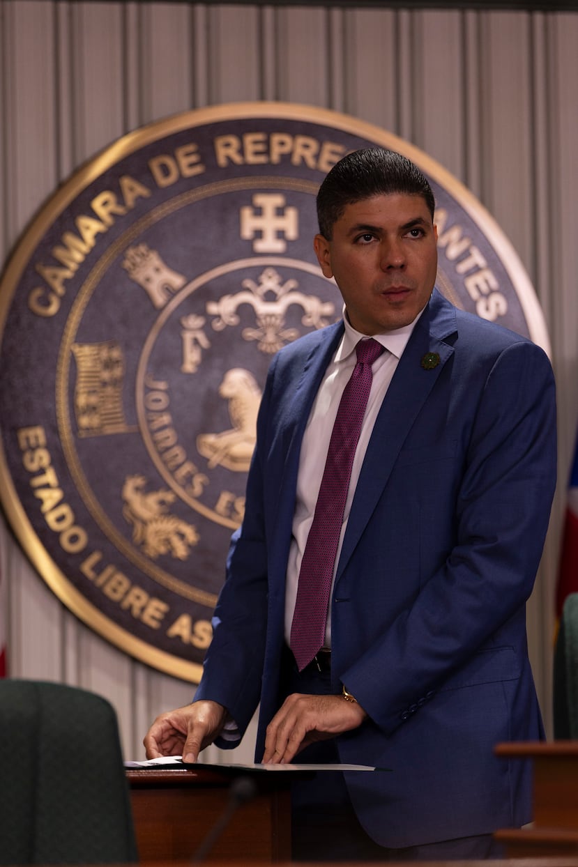 El representante del PNP Eddie Charbonier, presidente de la Comisión de Hacienda, que evaluó el presupuesto.
