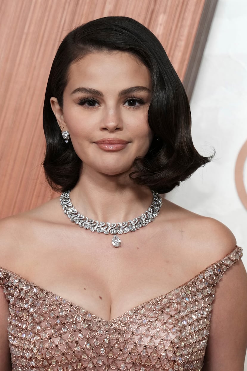 Selena Gomez arrives at the Oscars on Sunday, March 2, 2025, at the Dolby Theatre in Los Angeles. (Photo by Jordan Strauss/Invision/AP)
