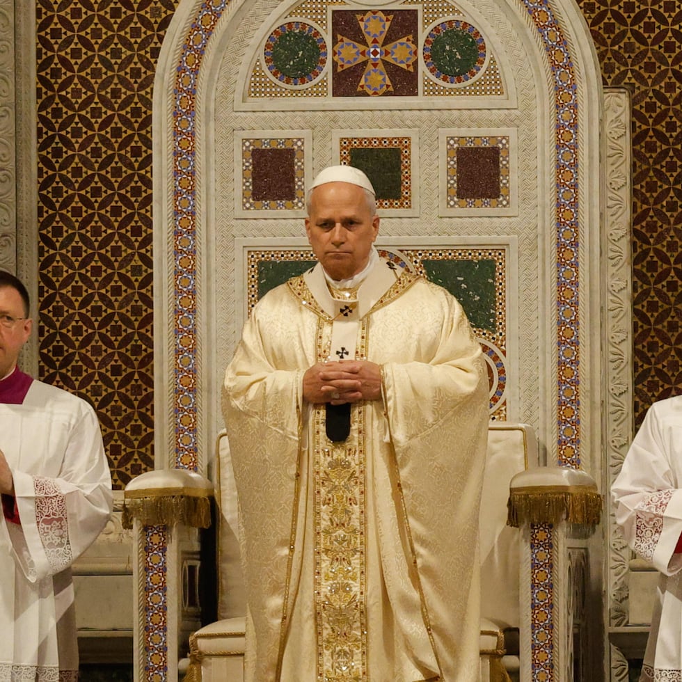 El papa León XIV en Roma, Italia.