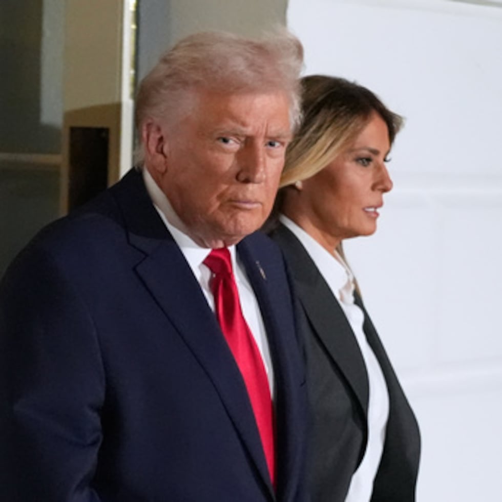 El presidente Donald Trump y la primera dama Melania Trump.
