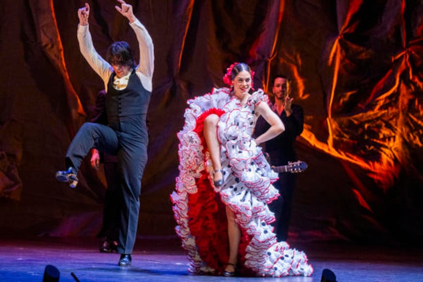 Patricia Guerrero, del Ballet Flamenco de Andalucía se presenta este sábado, en el Teatro del Generalife, en Granada (España).
