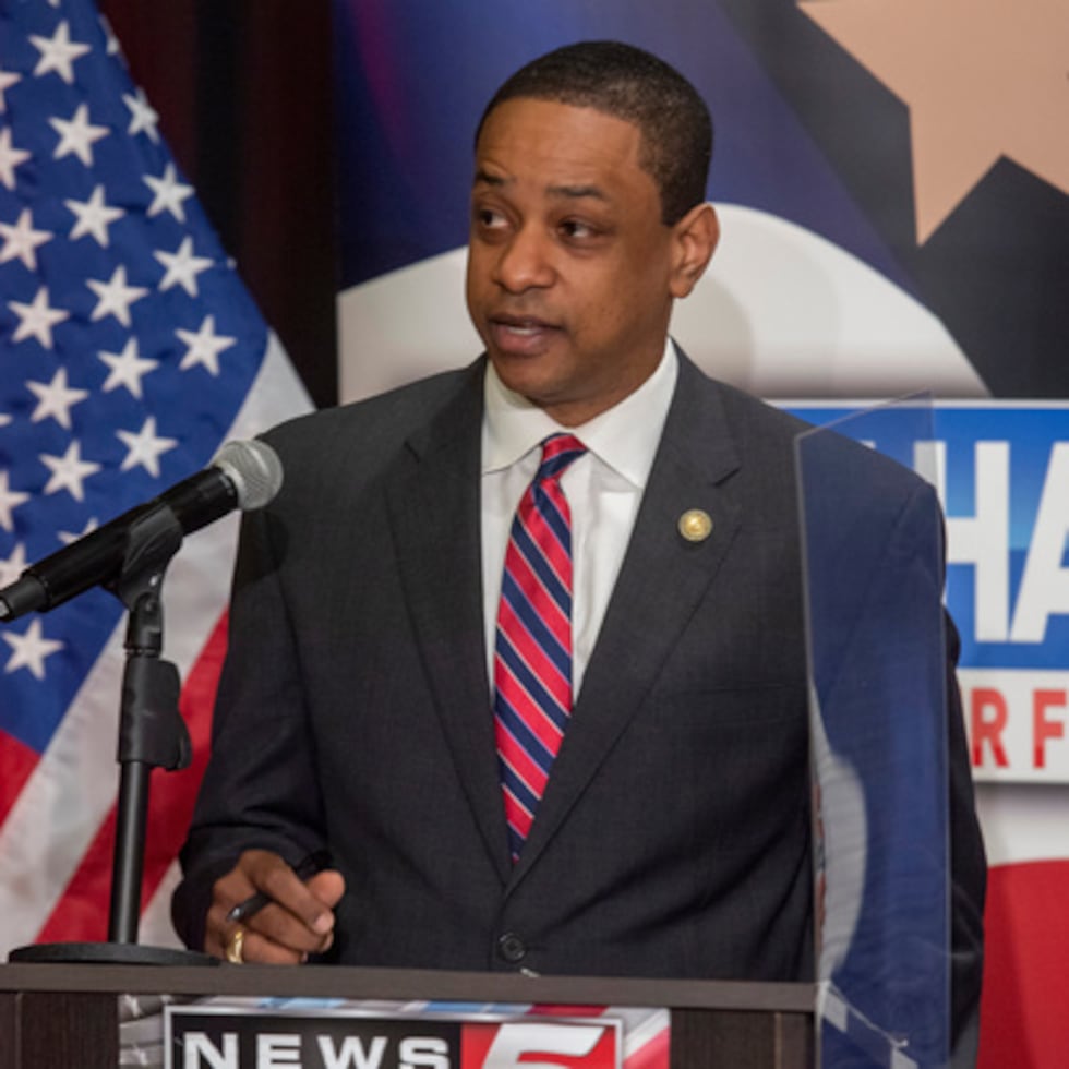 El candidato demócrata a gobernador de Virginia, el vicegobernador Justin Fairfax.