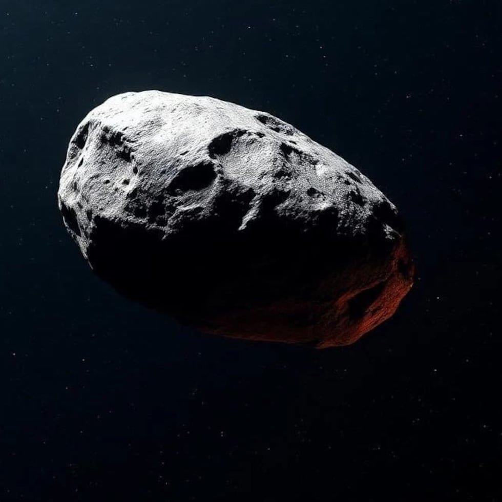 Foto de archivo de asteroide.