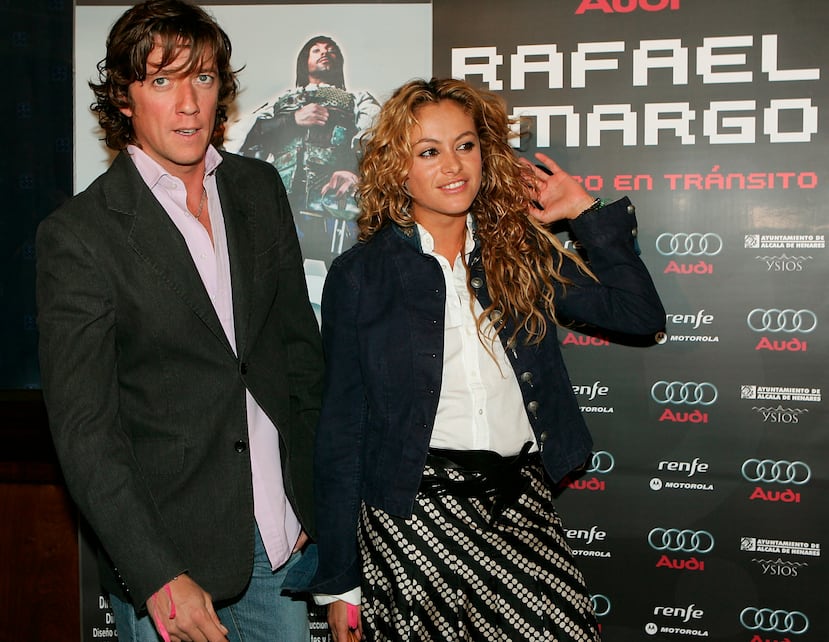 La cantante mexicana Paulina Rubio y su exmarido Colate Vallejo Najera en Madrid en 2005. EFE/J.C.HIDALGO