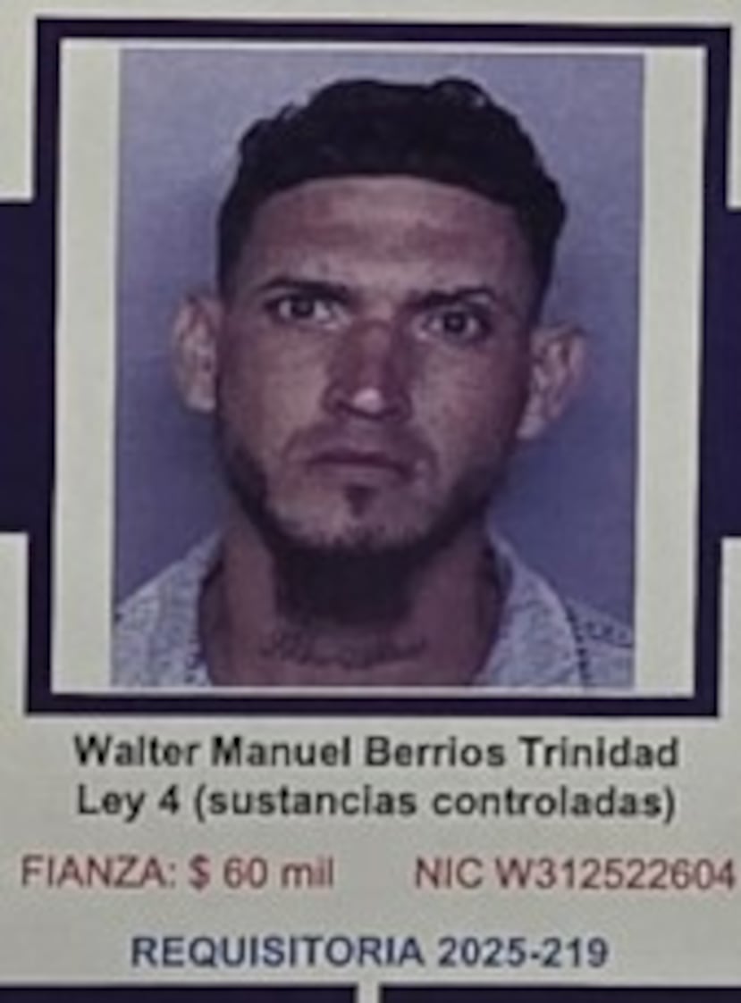 Walter Manuel Berríos Trinidad, de 37 años, fue arrestado por las autoridades en los predios del residencial Vista Hermosa, en San Juan.