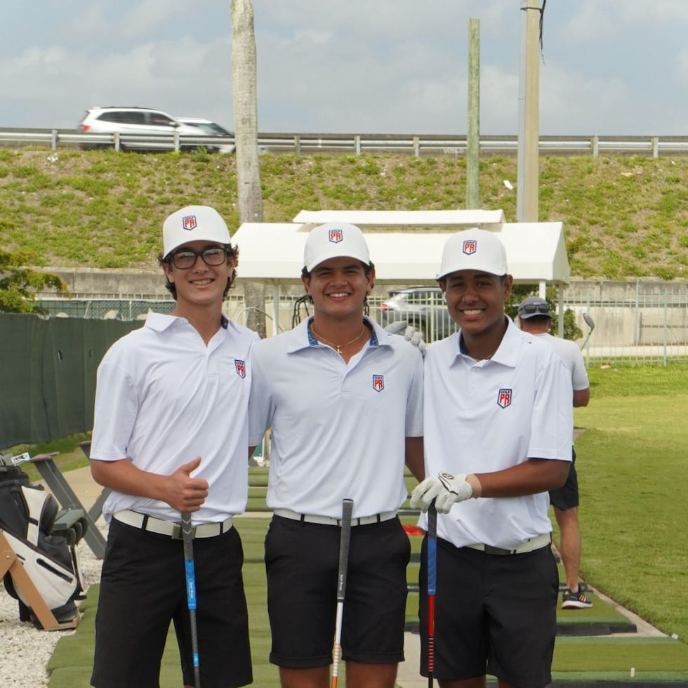 Equipo de Puerto Rico que jugará en el Mundial juvenil de Golf en Japón.