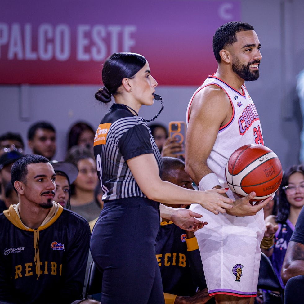 Jurilys Guzmán durante un partido del BSN.