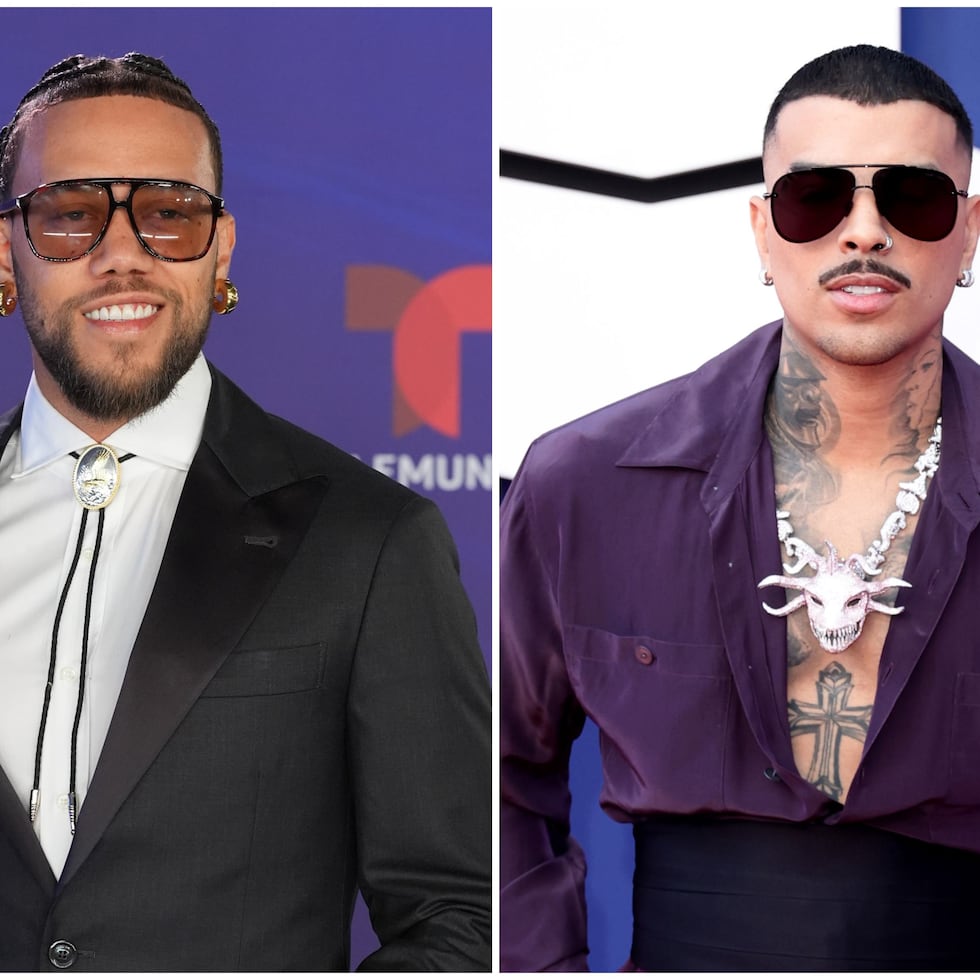 Los exponentes urbanos Jhayco y Rauw Alejandro.