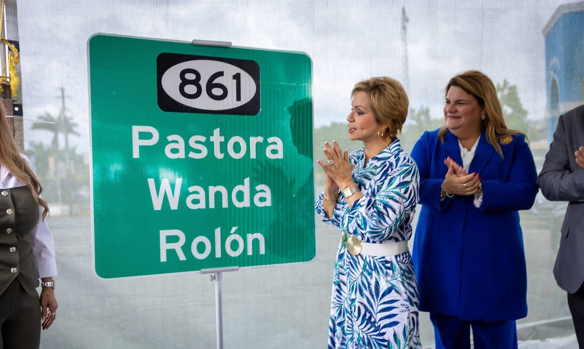 Inauguran tramo de la PR-861 en Toa Alta con el nombre de la pastora Wanda Rolón
