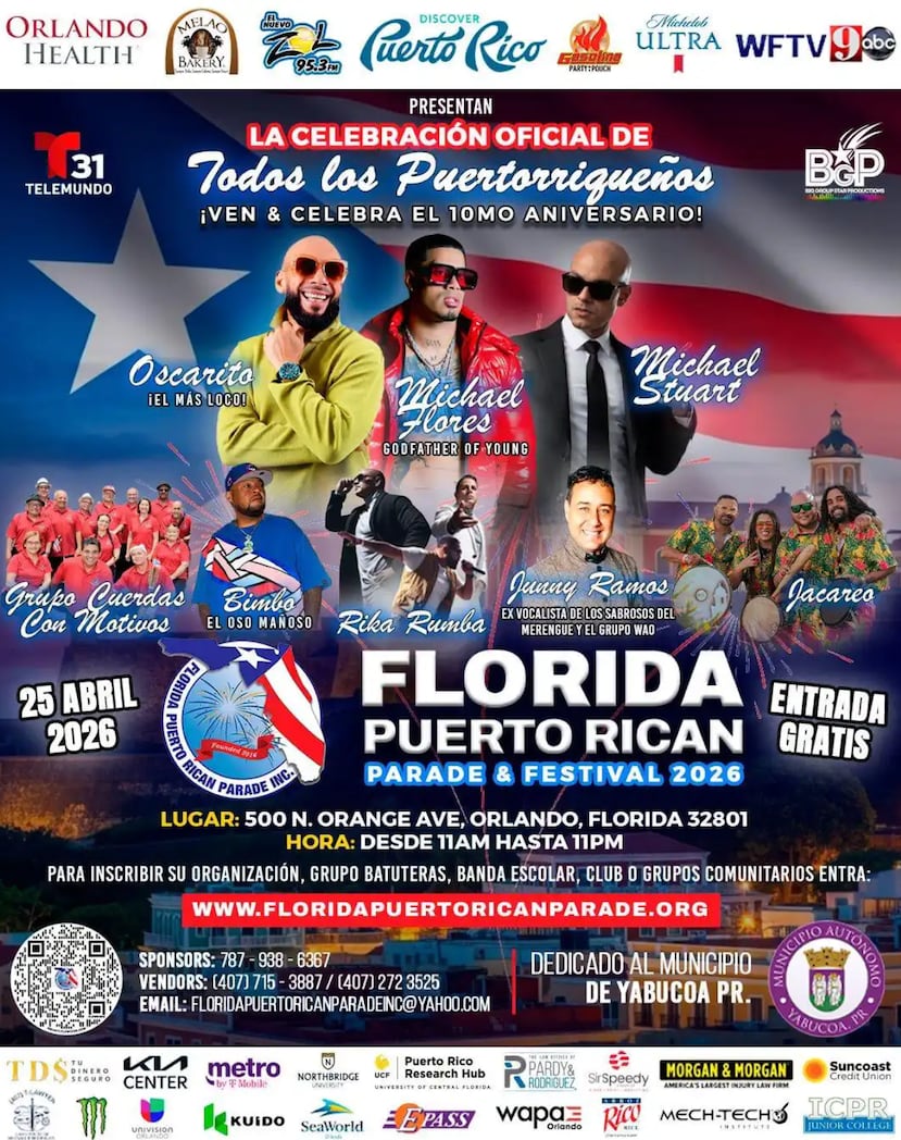 La Parada Puertorriqueña en Orlando se lleva celebrando desde el 2016