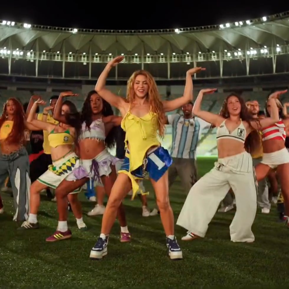 Captura de video cedido por Shakira que muestra a la cantante colombiana en un fragmento del nuevo video de 'Dai Dai', que será la canción oficial del Mundial de Fútbol 2026.
/SOLO USO EDITORIAL/ NO VENTAS/ SOLO DISPONIBLE PARA ILUSTRAR LA NOTICIA QUE ACOMPAÑA (CRÉDITO OBLIGATORIO)