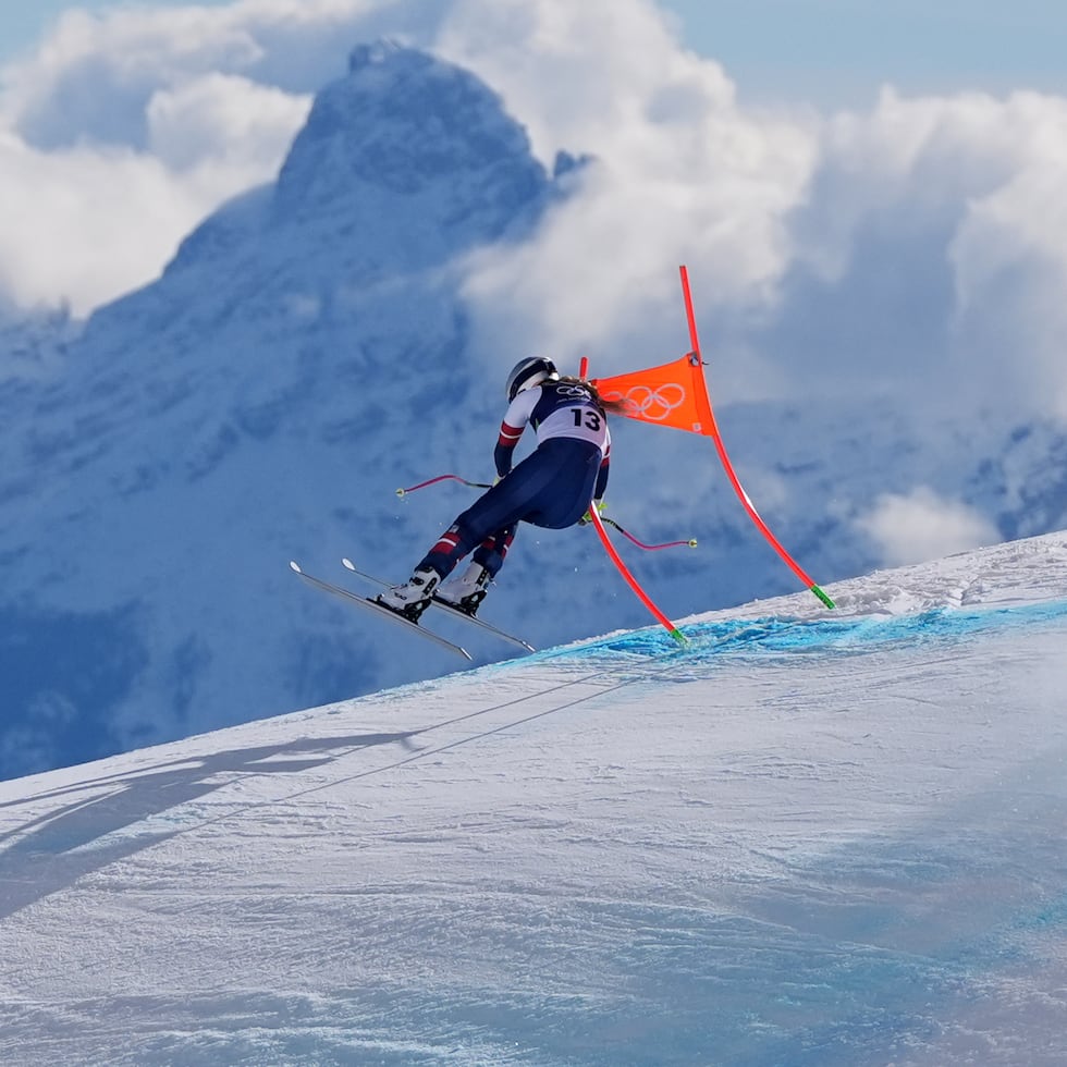 La estadounidense Lindsey Vonn sufrió un accidente durante los Juegos Olímpicos de Invierno 2026.