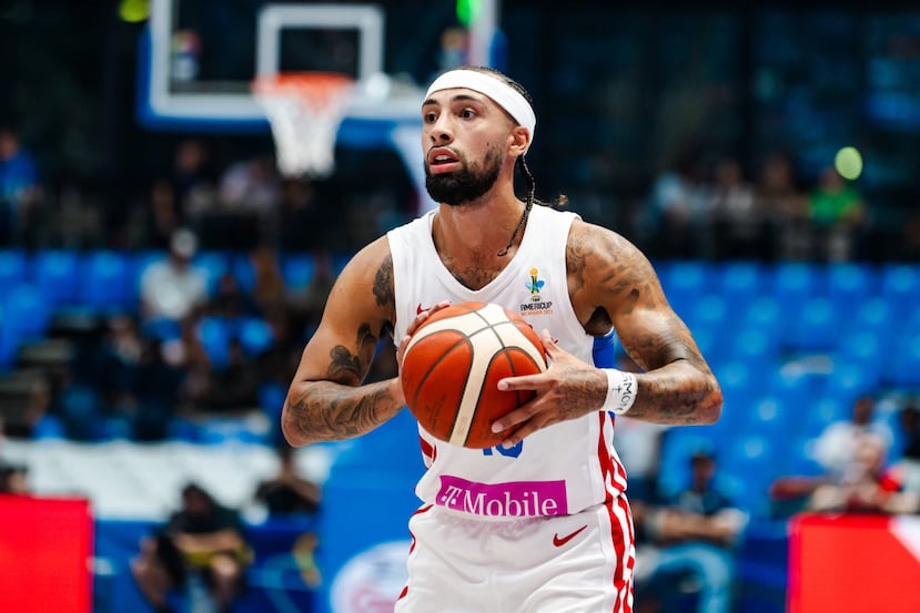 José Alvarado durante el AmeriCup 2025 entre Puerto Rico y Argentina.
