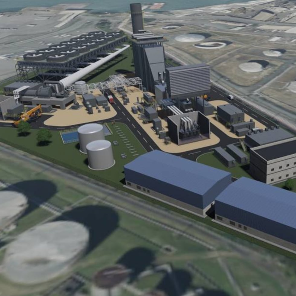 La central Energiza se construirá a pasos de la central termoeléctrica de San Juan, frente a la bahía de la capital.