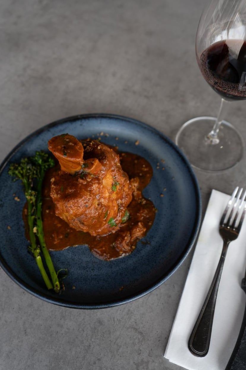 Ossobuco de cerdo.