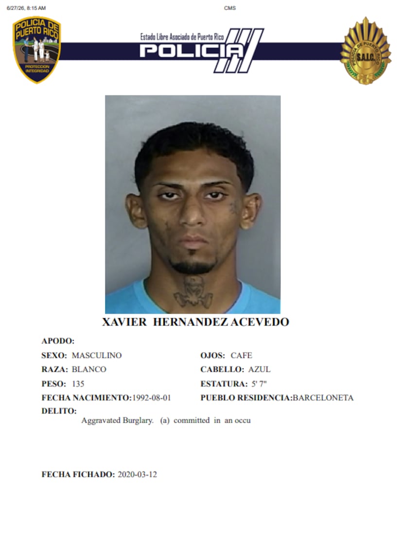 Xavier Hernández Acevedo de 34 años, vecino de Barceloneta.