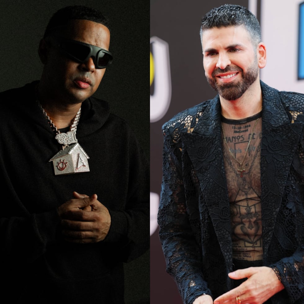 Santiago "Alofoke" Matías y Jomari Goyso.