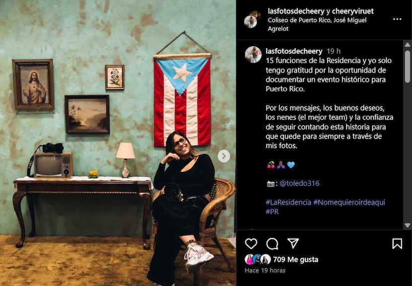 Cherry Viruet compartió su experiencia después de 15 funciones de la residencia