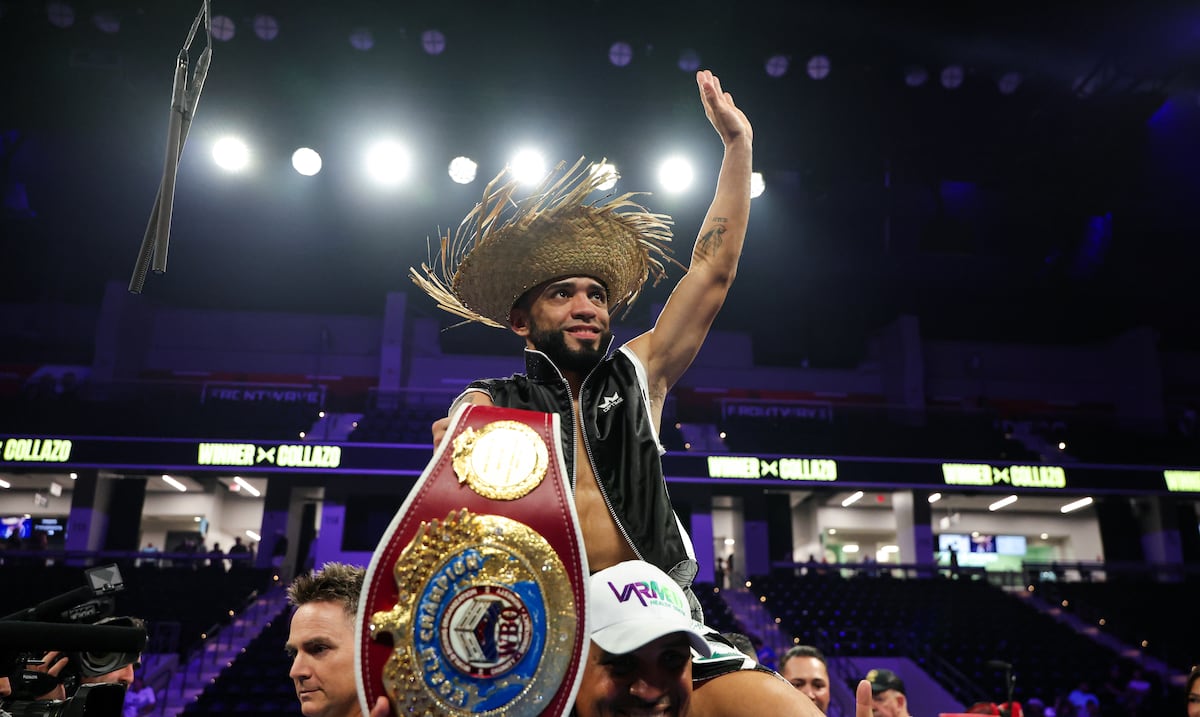 Oscar Collón fulfills Neider Valdez and points to the world title in 112 pounds