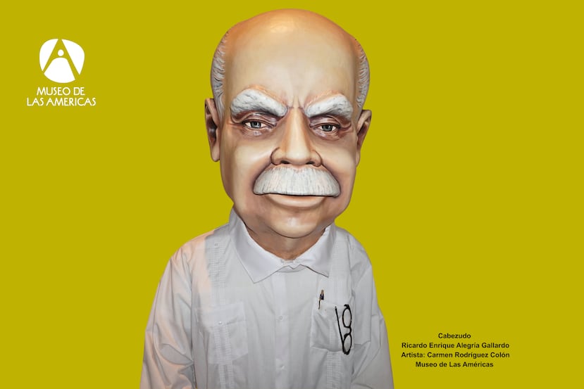 El cabezudo de Ricardo Alegría se podrá ver a distintas horas en el Cuartel de Ballajá, durante las Fiestas de la Calle San Sebastián del 2026.