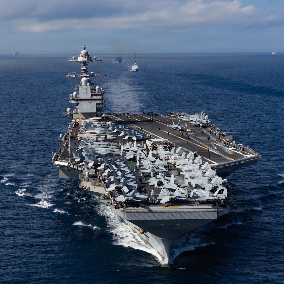 Estados Unidos movilizó al Caribe el portaaviones USS Gerald Ford, el más grande de su flota, como parte de la campaña contra Venezuela.