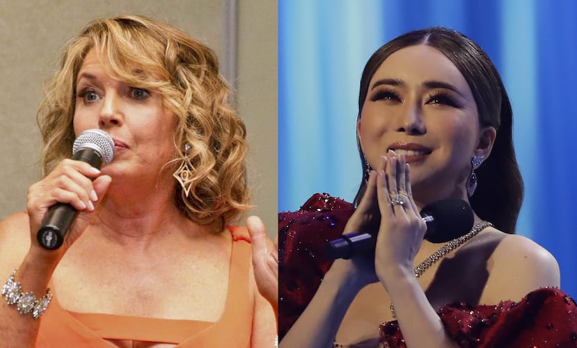 Paula Shugart, a la izquierda, amenazó con denunciar por difamación a la tailandesa propietaria de la marca, Jakapong "Anne" Jakrajutatip, a la derecha.