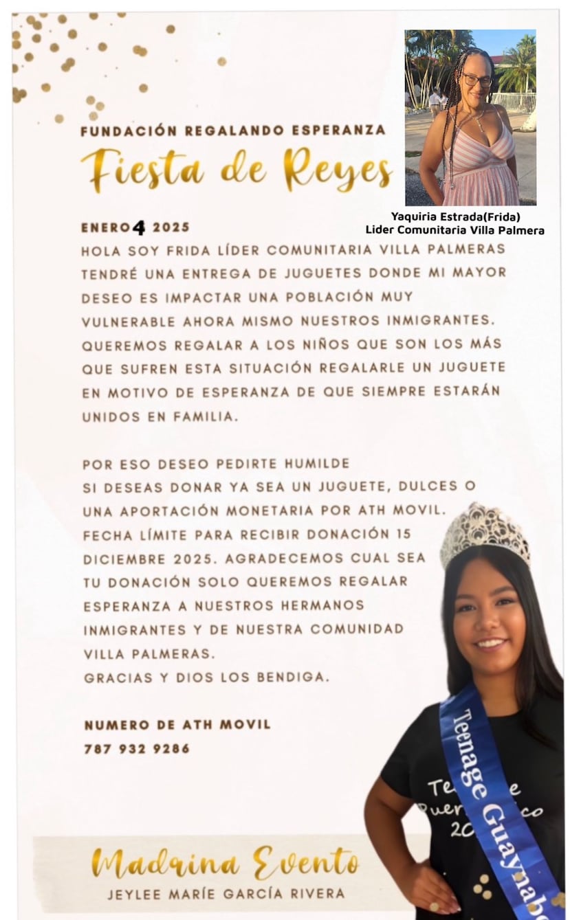 La joven Jeylee García Rivera se unió al evento que Yaquiria Estrada coordina hace 12 años en Villa Palmeras.