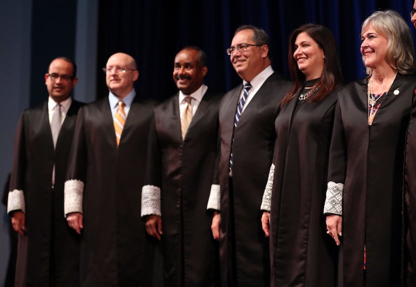 Los jueces del Tribunal Supremo de Puerto Rico.