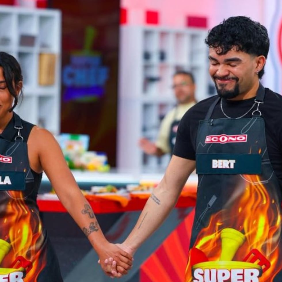 Mela Pabón y Bert durante la evaluación del jurado.