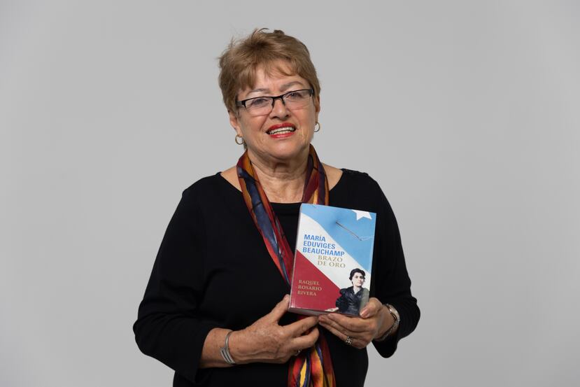 Raquel Rosario Rivera, autora del libro, “Brazo de Oro”.