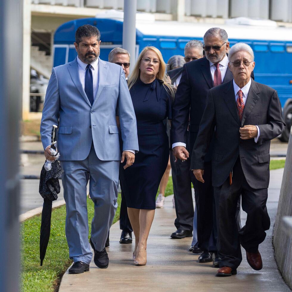 Former Governor Wanda Vázquez at the Federal Court.