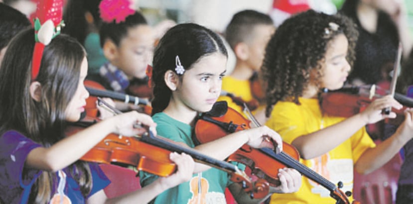 Estudiantes del Programa Música 100x35: Sistema de Orquestas y Coros Juveniles e Infantiles de Puerto Rico adscrito a la Corporación del Conservatorio de Música presentarán mañana, a las 4:00 p.m., un concierto. (Archivo)