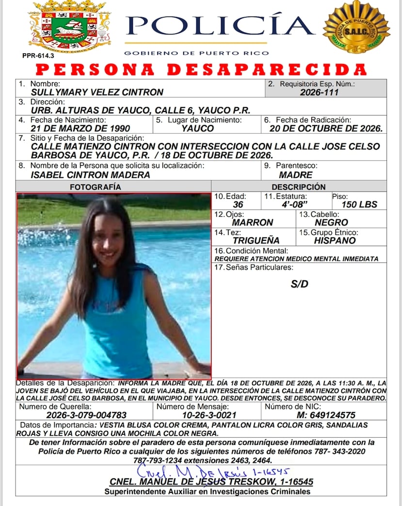 Desaparecida.