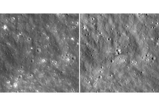 Imagen de la cobertura de: La NASA difunde imágenes del cráter causado por restos de una nave de SpaceX en la Luna