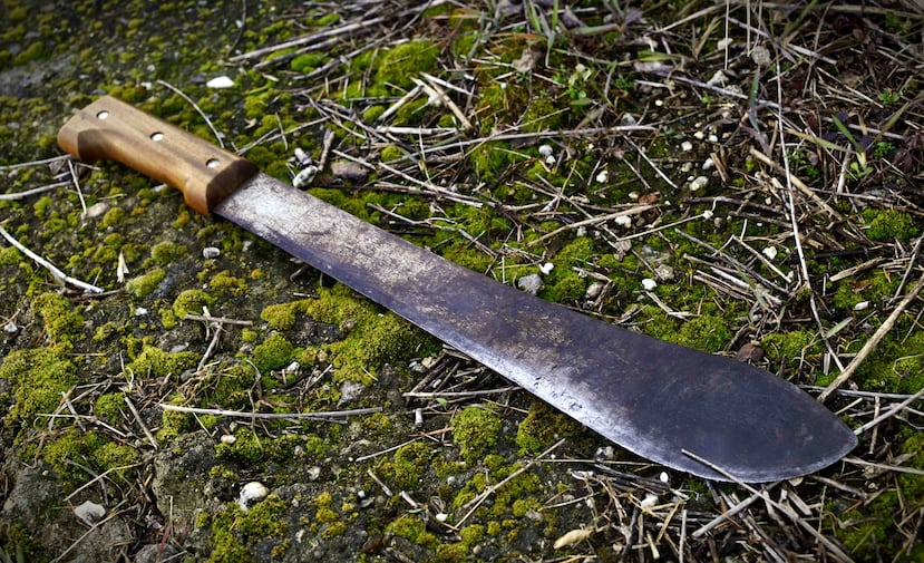 Kelvin Edwards desenfundó el machete en las instalaciones y continuó agrediendo a la pareja incluso cuando ambos sangraban tirados en el piso. (Shutterstock)