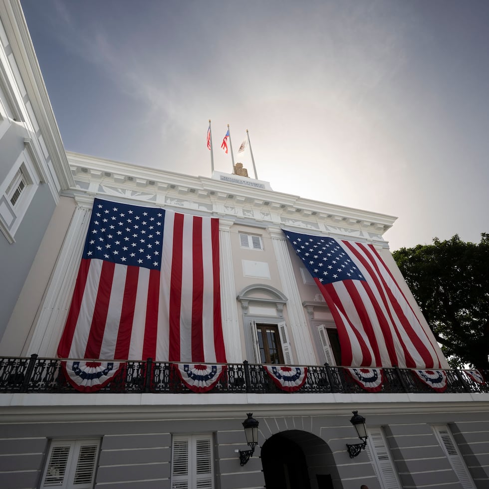 An archival image of La Fortaleza in Old San Juan.