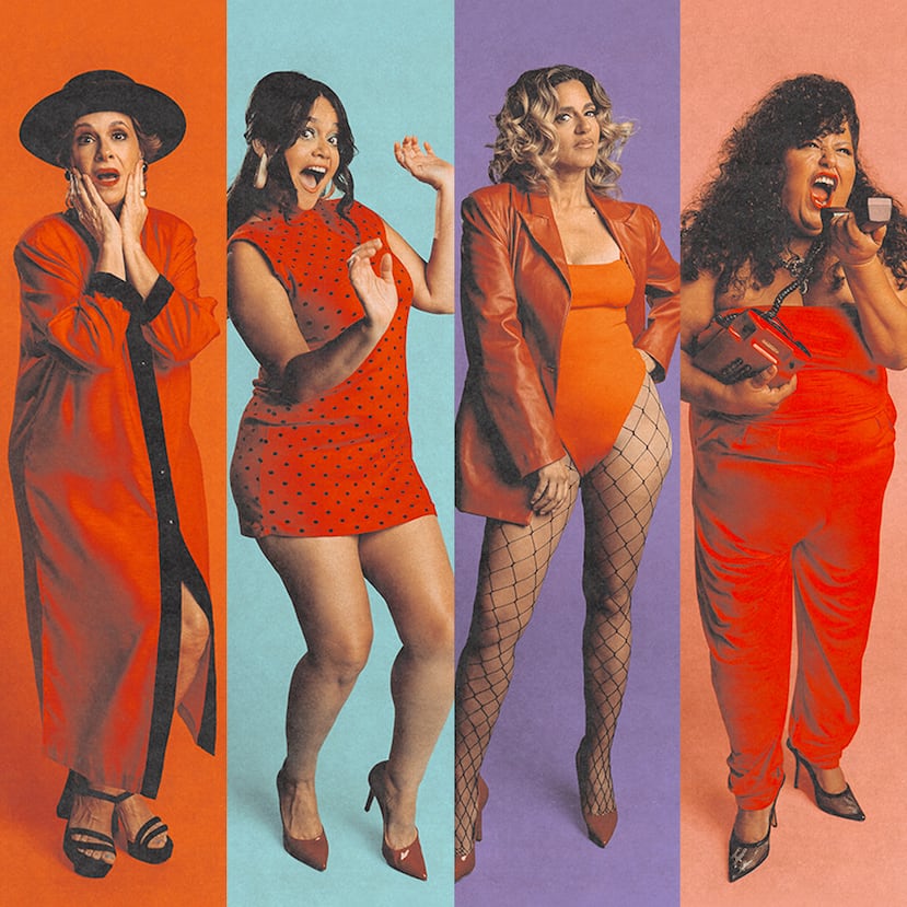 De izquierda a derecha: Cristina Soler, Lourdes Quiñones, Lucienne Hernández y Melissa Rodríguez, quienes forman parte de Teatro Breve.
