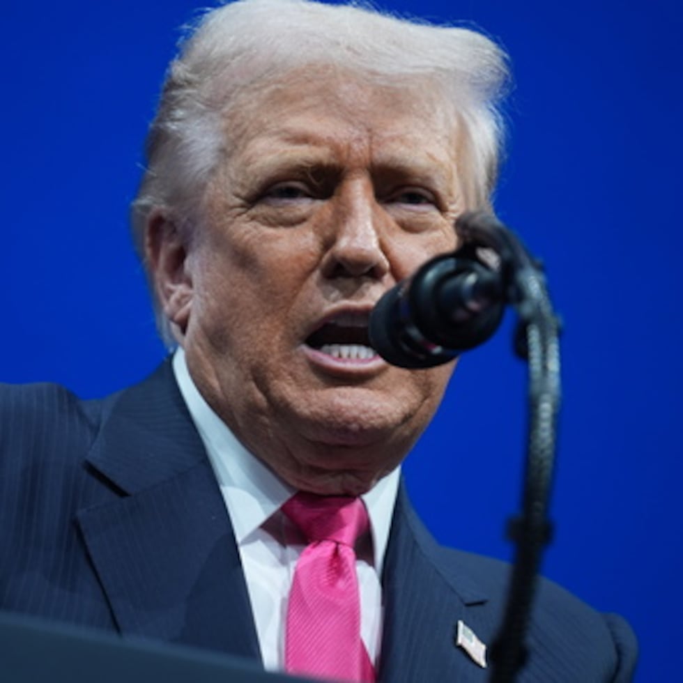 President Donald Trump speaks during the Saudi Investment Forum at the Kennedy Center, Wednesday, Nov. 19, 2025, in Washington. (AP Photo/Evan Vucci)