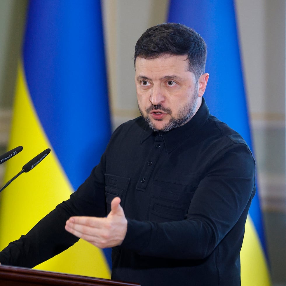 El presidente de Ucrania, Volodymyr Zelensky.