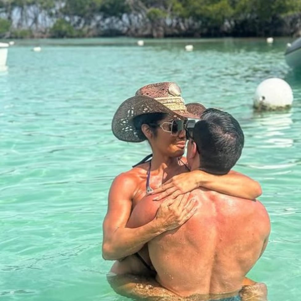 Maripily se mostró feliz y cariñosa en La Parguera.