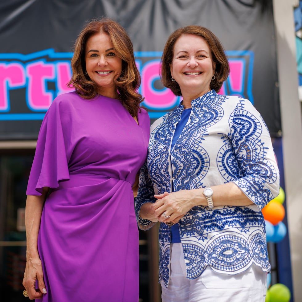 In the photo, Aileen and Vivian Amieiro, owners of Party Now.