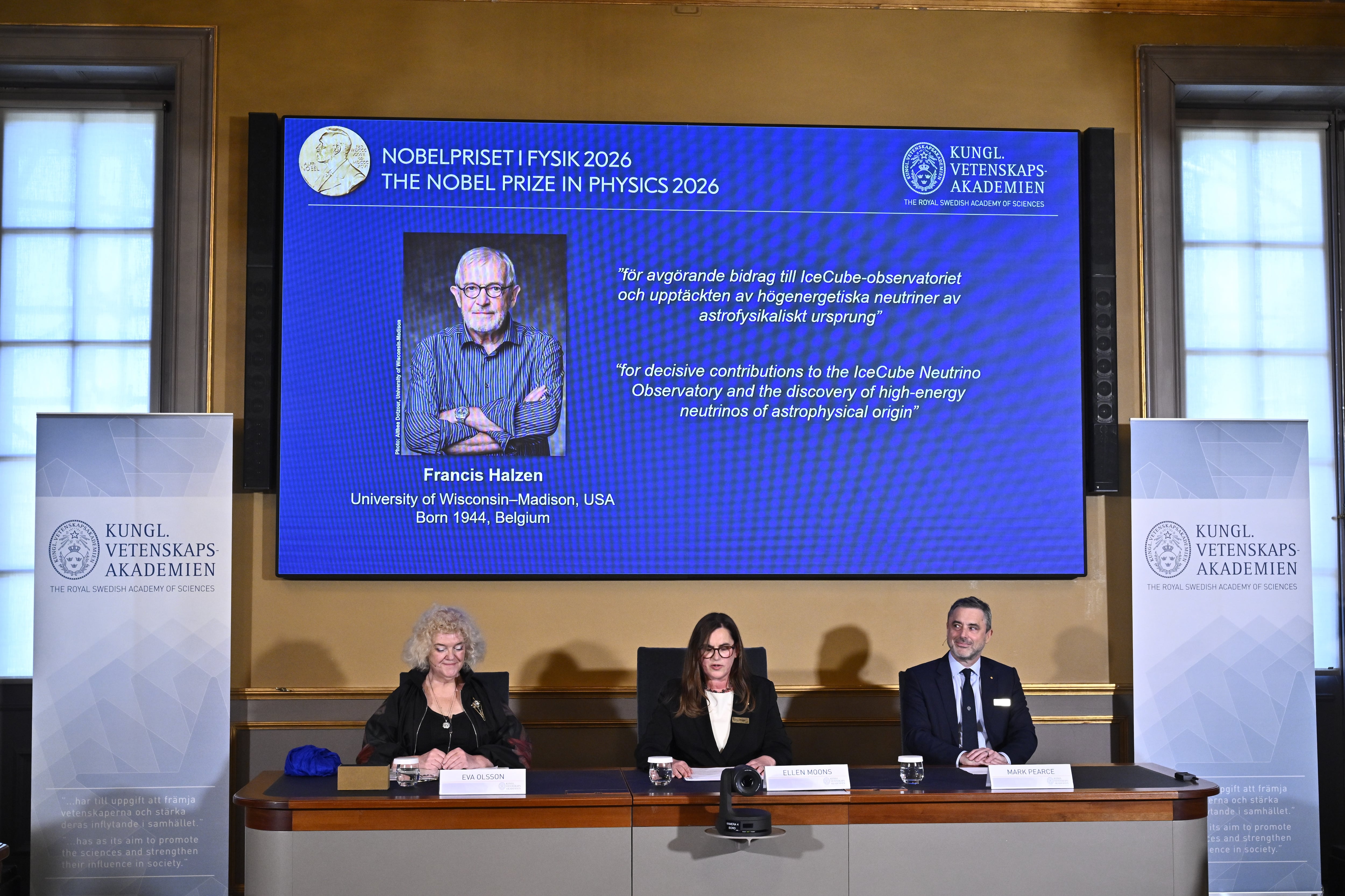 Francis Halzen gana el Nobel de Física por su trabajo sobre neutrinos de origen astrofísico