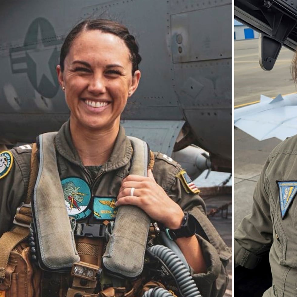 Las dos aviadoras perecidas al estrellarse su aeronave en el estado de Washington: A la izquierda, la teniente Serena Wileman y a la derecha, la oficial de vuelo de la Armada Lyndsay Evans.
