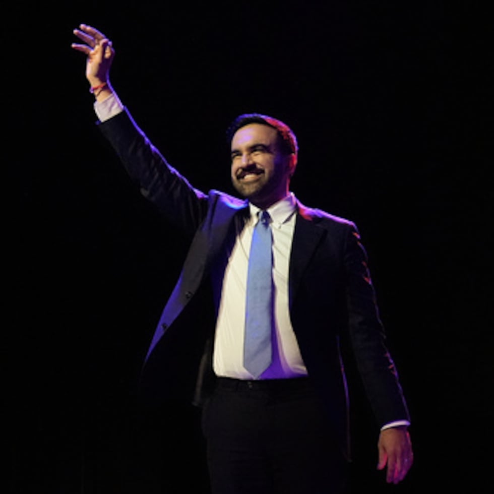 Zohran Mamdani en evento electoral en Nueva York.