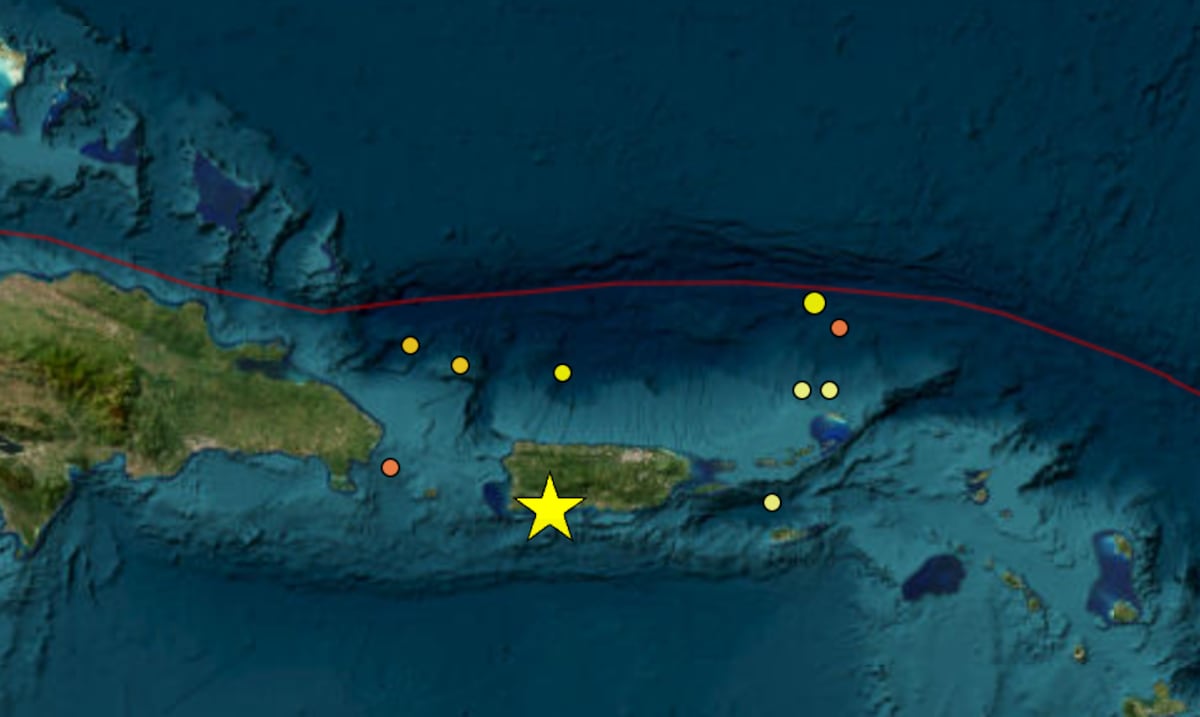 ¿Lo sentiste? Sismo de magnitud preliminar 3.9 se registra al suroeste de Puerto Rico