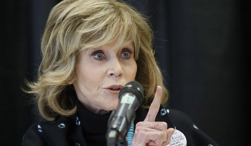 La actriz defiende sus años de activismo y su oposición a la guerra del Vietnam. (AP)