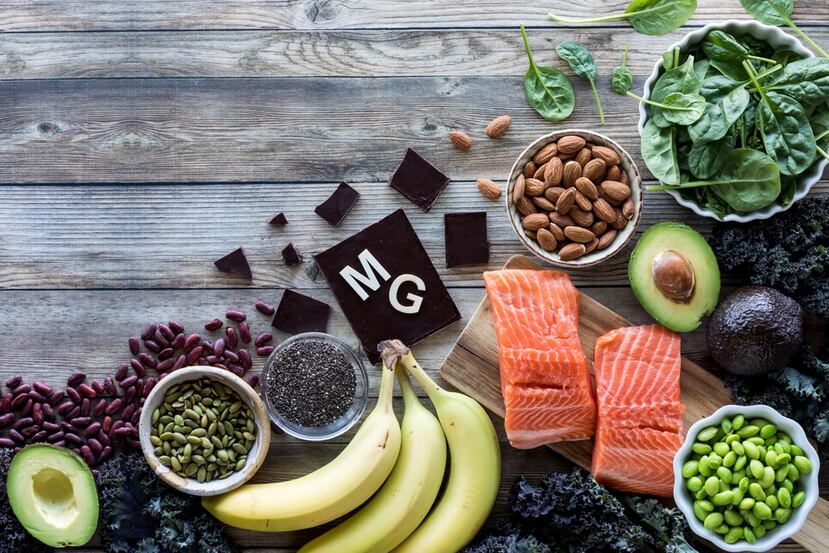 En la foto, alimentos que contienen magnesio.
