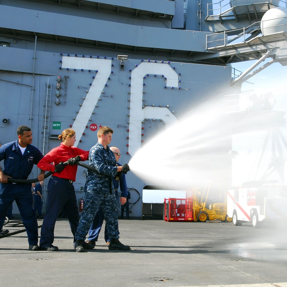The use of this type of foam has been common in facilities where there is a higher risk of fires involving flammable materials, such as airports, military bases, refineries, ships, storage facilities, and chemical plants.